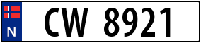 Trailer License Plate
